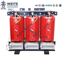 Transformator Distribusi Daya Weite Power Engineering Tiga Fasa Tipe Kering 30-1600kVA 10/11/35kv Model SCB10-SCB18 yang Dapat Disesuaikan
