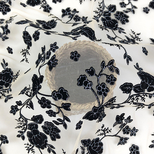 100% Polyester hoa mẫu long lanh đổ xô lưới vải - Product Image 3