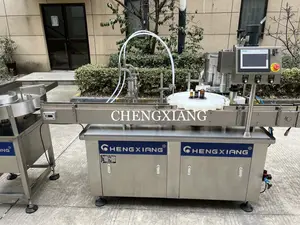 Tự động tinh dầu pet chai thủy tinh điền Máy đóng nắp siêu keo Máy chiết rót