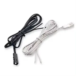 1m 2m 3m White Black 2pin Male To Female Cable Connection Line Cabinet Wardrobe Light Dupont Cable Connector