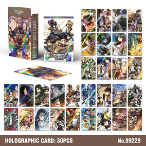 30 cartes holographiques d'anime LOMO double face, collection 2D, thème L'<span class=keywords><strong>Attaque</strong></span> <span class=keywords><strong>des</strong></span> <span class=keywords><strong>Titans</strong></span>, style INS - Product Image 6