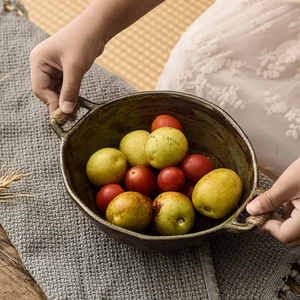 Đĩa thịt bò gốm thô thủ công Nhật Bản, thân thiện với môi trường, bộ đồ ăn kiểu Tây, dụng cụ đựng mì ống - Product Image 5