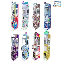 Mini machine à griffes compacte, attrape-poupées d'arcade à monnayeur, grue à jouets sur le thème des bonbons pour centres commerciaux et cinémas