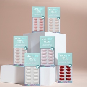 BTARTBOX Plain Solid Color Press on <b>Nails</b> <b>Set</b> With Glue Faux Ongles Wholesale Almond Square Soft Gel False Fake <b>Nails</b> Supplies - Product Image 1