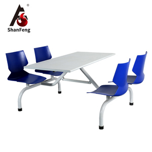 4 chỗ ngồi ăn uống quán cà phê bảng và ghế đặt <span class=keywords><strong>MDF</strong></span> trường ăn hội trường căng tin Bàn và ghế - Product Image 1