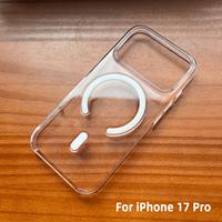 Étui de téléphone personnalisable en PC transparent avec effet d'animation magnétique et charge sans fil pour téléphone mobile 17
