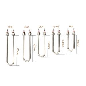 Elemento calentador tubular SS304 Elemento calentador de agua de inmersión 220V Forma personalizable - Product Image 3