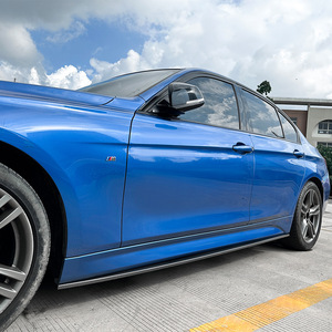 Amp-Z Side Skirts Carbon Fiber Texture Matte Finish For Bmw 3 Series F30 M Sport 2013-2019 Standard Wheelbase - Product Image 2