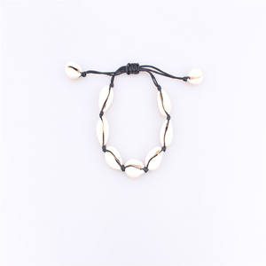 Tobillera Tejida a Mano con Conchas Marinas Naturales, Cuerda Blanca, Joyería Casual Unisex, Origen Yiwu X0096 - Product Image 4