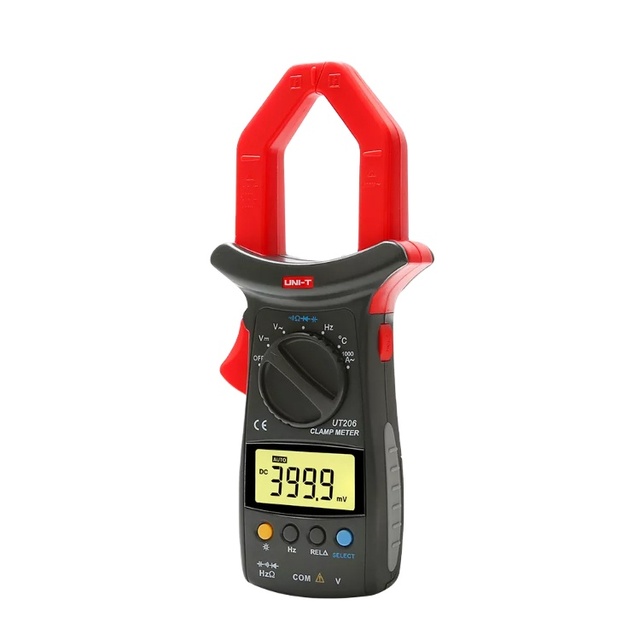 UT206 UNI-T Auto Range Digital Clamp Meter 4000 Counts Clamp Multimeter 600V 1000A