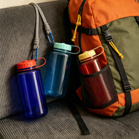 Nouvelle bouteille d'eau tendance en Tritan transparent, écologique, 32 oz, personnalisable, à large ouverture, pour le sport et les voyages