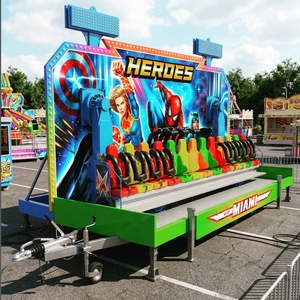 Crazy Wave Mini Indoor Amusement Park Ride Portable Thrill Funfair Trailer para Centro Comercial Miami Trip <span class=keywords><strong>Luna</strong></span> Waves Fiberglass - Product Image 1