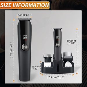 Meilleures ventes <span class=keywords><strong>Tondeuse</strong></span> à cheveux électrique pour <span class=keywords><strong>homme</strong></span>, kit 5 en 1, rasoir électrique, <span class=keywords><strong>tondeuse</strong></span> à nez avec affichage numérique intelligent - Product Image 6