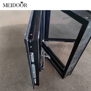 Système de fenêtres à battants au design moderne, double vitrage, résistant aux ouragans, fenêtre à battants en aluminium avec moustiquaire - Product Image 4