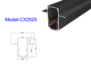 <span class=keywords><strong>CX2025</strong></span> 20 מ""מ מסלול מגנטי רכבת קלה פרופיל אלומיניום תעופה משרד ביתי אולם תצוגה שקוע תא תא קליפ לוח