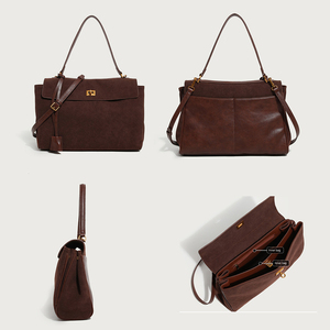 Fornitore di <span class=keywords><strong>Borse</strong></span> OEM di Alta Qualità, <span class=keywords><strong>Borse</strong></span> <span class=keywords><strong>Vintage</strong></span> di Lusso per Donne, Design in Finta Pelle Scamosciata Opaca, Borsa a Tracolla per Donne - Product Image 3