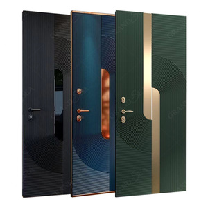 Portes <span class=keywords><strong>d</strong></span>'<span class=keywords><strong>entrée</strong></span> modernes en aluminium coulé, à simple ou <span class=keywords><strong>double</strong></span> battant, en acier de sécurité, antivol, <span class=keywords><strong>prix</strong></span> <span class=keywords><strong>d</strong></span>'usine - Product Image 2