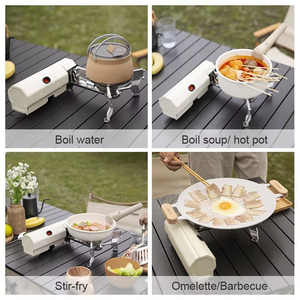 Hornillo de Gas Portátil Ultraligero, Mini Hornillo Plegable de Cassette, <span class=keywords><strong>Caldera</strong></span> de Fuego Portátil para Exteriores, Tetera, Hornillo de Inducción, Quemador, Hornillo de Camping - Product Image 5