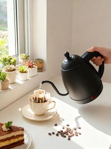 New Design 0.8L Stainless Steel Portable Gooseneck Coffee <b>Kettle</b> Automatic Shut-off Multi-<b>Temperature</b> <b>Control</b> Hotel - Product Image 2