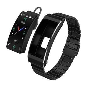 K13s 2 en 1 para auriculares <span class=keywords><strong>Bluetooth</strong></span> y <span class=keywords><strong>pulsera</strong></span> <span class=keywords><strong>inteligente</strong></span> <span class=keywords><strong>con</strong></span> asistente de voz AI GPS seguimiento Control táctil ranura Sim para IOS y Android - Product Image 1