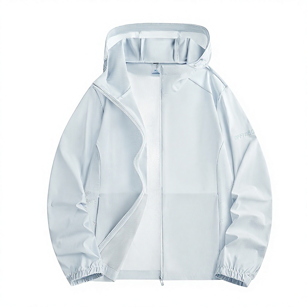 Ice Silk UPF 50+ Hooded Sun Protection Jacket | Lightweight Breathable UV Protection Clothing for Fishing, Cycling &amp; Outdoor Activities