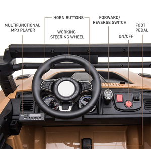 Заводские продажи, Детский электромобиль, 12 В, с батарейным питанием, большой двигатель, 2 места, большой игрушечный автомобиль, внедорожник, детский автомобиль - Product Image 2