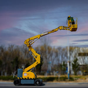 Single Mast Lift Work Platform with Extendable Articulated Arm and <b>Telescopic</b> <b>Ladder</b> - Product Image 6