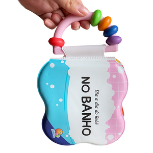 <span class=keywords><strong>Livre</strong></span> <span class=keywords><strong>de</strong></span> bain doux fantaisie avec poignée hochet et perles colorées <span class=keywords><strong>Livre</strong></span> <span class=keywords><strong>de</strong></span> bain bébé <span class=keywords><strong>lavable</strong></span> PEVA - Product Image 3