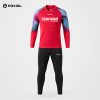 Maillot de Gardien de But de Football Personnalisé Sublimé, Manches Longues Rembourrées, Séchage Rapide, Entraînement, Commandes en Gros pour Équipes avec Logos et Noms, Coupe Durable