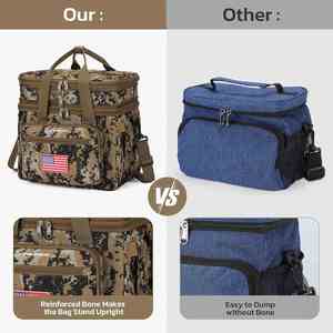 Boîte à lunch tactique camouflage d'usine 23L isotherme extensible à double compartiment - Product Image 6