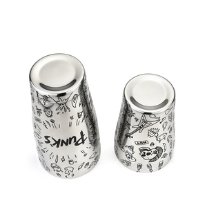 Coctelera Boston de Acero Inoxidable de 850/550 ml con Diseño Punk Fusion <span class=keywords><strong>Mexicano</strong></span>, para Mezclar Cócteles - Product Image 3