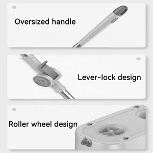 Sử Dụng Nhà Ướt Khô Tự Làm Sạch Xô Đặt Quay Lau Sàn Làm Sạch Lau Với Thấm Sợi Pad - Product Image 6