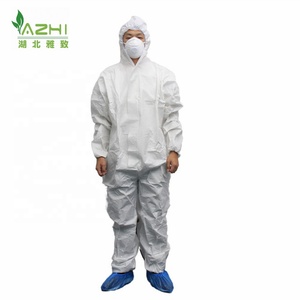 Combinaison jetable respirante vêtements de travail microporeux combinaison de protection unisexe antistatique - Product Image 2