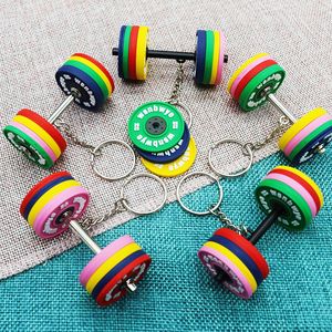 Llavero de PVC Suave con Forma de Mancuerna Wsnbwye, para Fanáticos del Ejercicio, Diseño Personalizado - Product Image 6