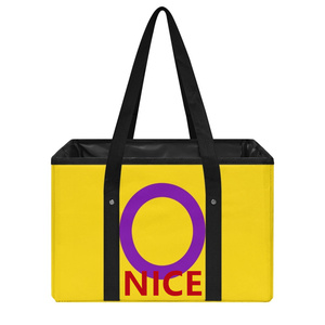 Cestino Pieghevole Personalizzato con Bandiera Arcobaleno Gay e Interseks Pride, per la Parata della Comunità, <span class=keywords><strong>Regalo</strong></span> a Tema Pride e per la Spesa - Product Image 1