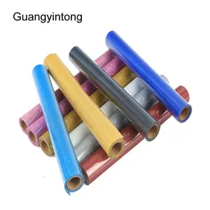 Guangyintong पु चमक फैक्टरी बिक्री सस्ते उच्च गुणवत्ता लपेटो हटना फिल्म Cullet पैटर्न ठंड गर्मी हस्तांतरण के लिए Vinyl कपड़े