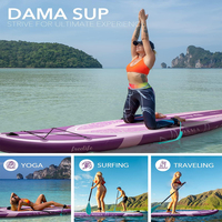 Planche de surf souple DAMA 10.6'*32'*6' Vente en gros sup 2 personnes Stand up Paddle Board Pets sup rose Planche de paddle gonflable sup