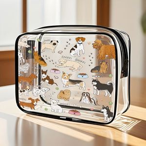 <b>Makeup</b> <b>Bag</b>, Portable Outdoor <b>Travel</b> Cosmetic Organizer, Multi-Functional Thickened PVC Storage Pouch - Product Image 2