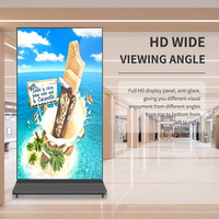 Pantalla Digital Vertical de 85/75 Pulgadas para Publicidad en Interiores, Soporte de Pie, Tótem Completo, Reproductor LCD 4K, Cartel Digital para Centros Comerciales