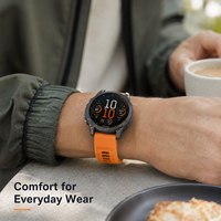 Correa de Reloj de Silicona de Doble Color para Garmin Fenix Descent, Correa Deportiva QuickFit con Hebilla de Acero Inoxidable para Entrenamiento al Aire Libre