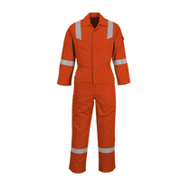 Vente en gros de vêtements de travail industriels ignifuges pour l'industrie minière Orange Soudage FRC Vêtements de travail ignifuges Ensemble de mécanicien résistant aux flammes