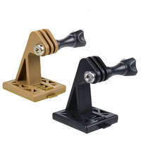 Support de fixation pour caméra sportive multifonctionnel portable en métal pour utilisation en extérieur, adapté aux casques, pour la sécurité