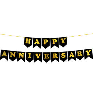 יום השנה שמח ychon מסיבת חתונה שמח לספק רקע זנב דגים נייר יום השנה דגל וחגיגה - Product Image 5