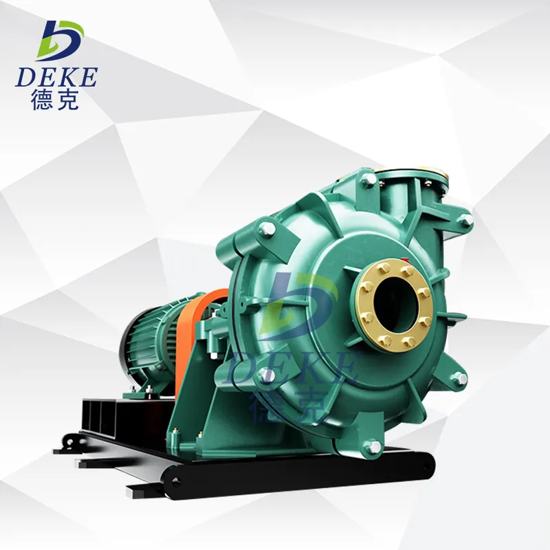 Shandong deke fabricante areia concreto bomba de polpa centrífuga horizontal bomba de polpa 8/6 polegadas heavy duty slurry pump