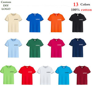 เสื้อยืดผู้ผลิตขายส่ง เสื้อยืดเปล่าไม่มีโลโก้ เสื้อยืดผ้าฝ้ายเรียบๆ สกรีนโลโก้ เสื้อยืดลายกราฟิก - Product Image 1