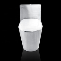 Fabricant asiatique de gros WC WC WC monté au sol bateau marin en acier inoxydable WC ensemble de toilettes