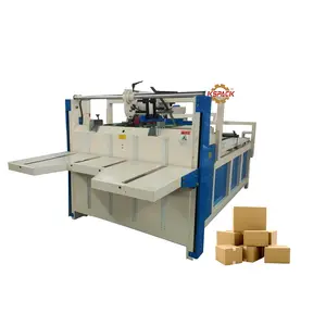Automatic Carton Box Making Machine Corrugated Box Folding Gluing Stitching Machine For Make Boxes Cardboard