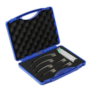 Haiye y tế HP loạt sợi quang laryngoscope Bộ Macintosh với xử lý laryngoscope setwith LED ánh sáng Miller laryngoscope - Product Image 1