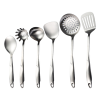 Top Choice 18/10 Satin Polish Ustensile de cuisine Louche à soupe en acier inoxydable et tourneur 2001001