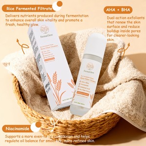 <span class=keywords><strong>Detergente</strong></span> Viso all'Acqua di Riso Fermentata con AHA + BHA, Vitamina C e Niacinamide per Illuminare, Idratare ed Esfoliare - Product Image 6